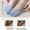 5 пар женских носков-лодочек из ледяного шелка, нескользящие, с подошвой, летние тонкие, с небольшим отверстием, невидимые короткие носки
