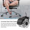 2-Inch Clear Office Chair Wheel Heavy Duty Universal Quiet Hardwood Floors Carpet Computer Gaming Desk Rolling Chair Caster Replacement