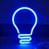 Colorful Rainbow Bulb Shape LED Neon Sign Light Lamp Decoration for Room