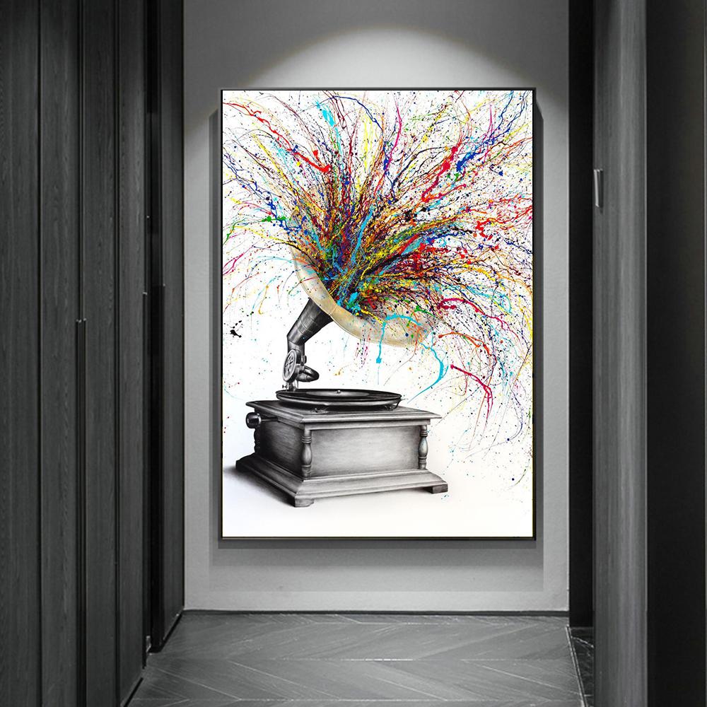 Abstract Graffiti Artist's Work Colorful Trees Prints Poster Canvas Painting Modern Wall Pictures Living Room Bedroom Home Decor