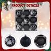 9 Pieces Christmas Ball Ornaments Tree Decorations 2.36" Round Shaped for Indoor