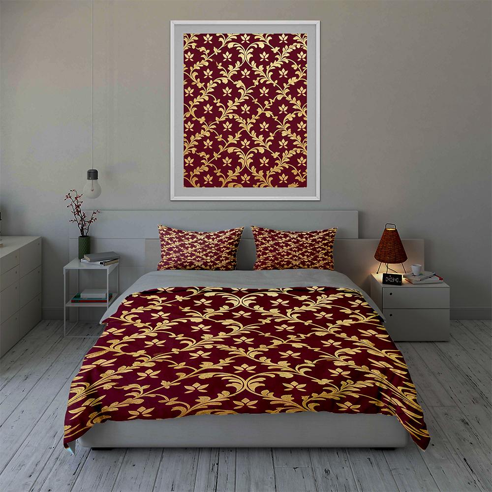 Floral, ornate, elegant. Bedding Duvet cover sets Duvet covers Pillowcases gifts (1 * Duvet Cover 2 * Pillowcases, without duvet insert)