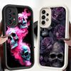 Мягкий чехол с рисунком розового черепа для Samsung Galaxy A23 A12 A33 A14 A56 A34 A24 A13 A32 A16 A36 A26 A22