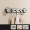 Wall-Mounted Vacuum Suction Cup Hooks 4/6 Hooks Kitchen Storage Hooks  for Home