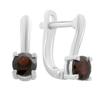 Silver Earrings with Natural Garnet 1.144ct (2181446)