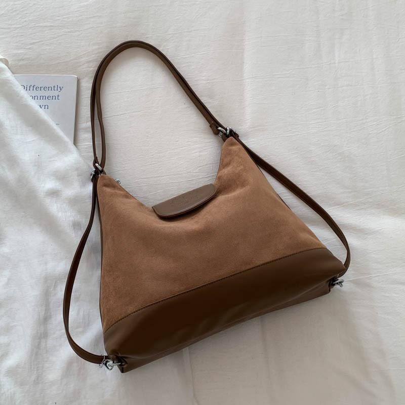 Осенне-зимний ретро замшевый женский рюкзак 2025 новый большой вместимости для поездок на работу студенческий школьный рюкзак для занятий