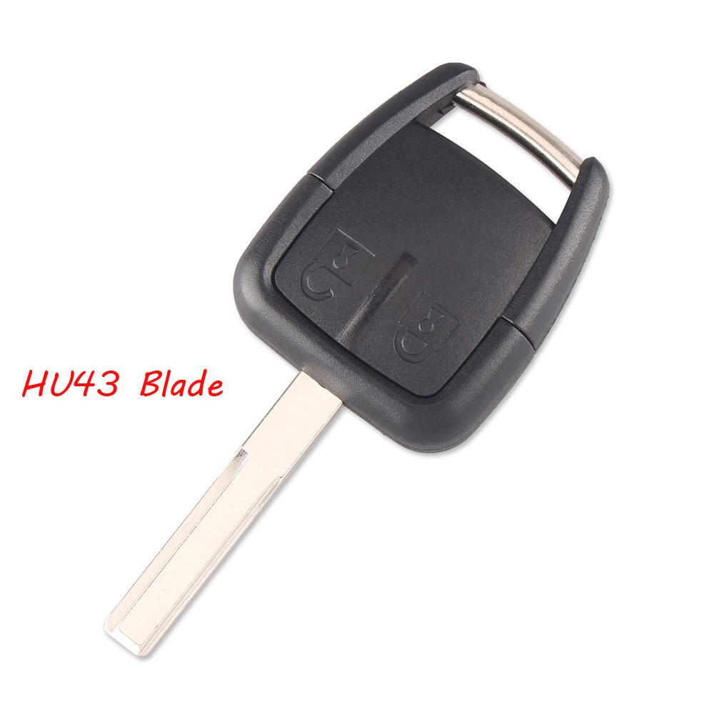 2 кнопки автомобильный ключ дистанционного управления чехол брелок для Chevrolet для Opel для Vauxhall с ключом YM-28/HU100/HU46/HU43 лезвие