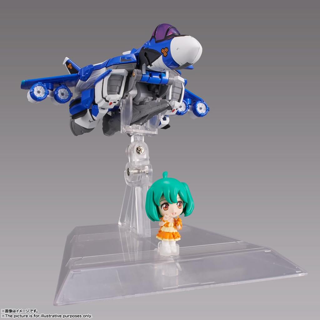 TAMASHII NATIONS TINY SESSION Macross F VF-25G Messiah Valkyrie (Мишель) с Ранкой, примерно 100 мм ПВХ и АБС раскрашенная экшн-фигурка