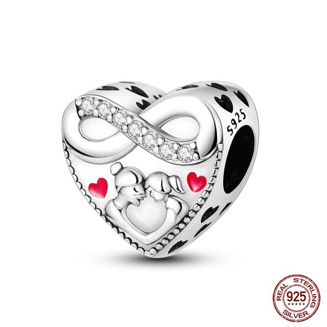 Мода Стерлингового Серебра 925 Сумочка Чемодан Подвески Бусины Подходит Fasion 925 Браслеты Изысканный Юбилей DIY Изготовление Ювелирных Изделий