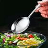 Сервировочная ложка и вилка из нержавеющей стали, палочки для еды, наборы столовых приборов для шведского стола, длинная ручка, домашняя столовая посуда, кухонные принадлежности