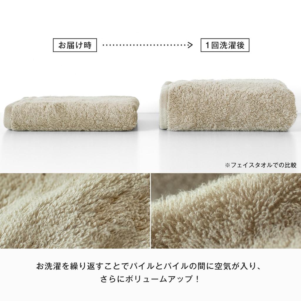 Bloom Imabari Certified FUu Face Towels, 3-Piece Set, Soft, Fluffy, Thick, Absorbent, Hotel-Grade, Made in Japan, 100% Cotton (Navy)