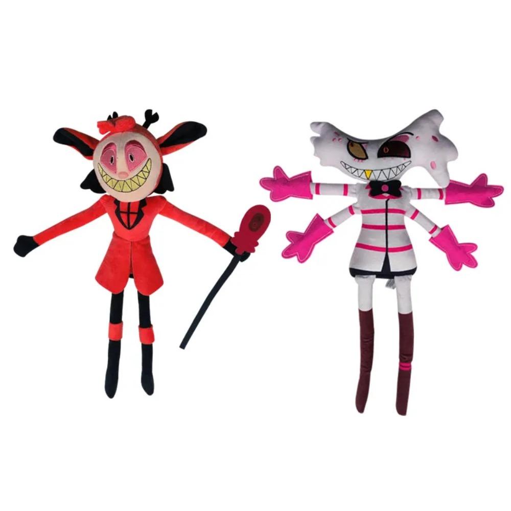 New 45CM The Amazing Hazbin Hotel Alastor Anime Cartoon Plush Toys Peripheral Plush Stuffed Doll Christmas Gift Birthday Gift
