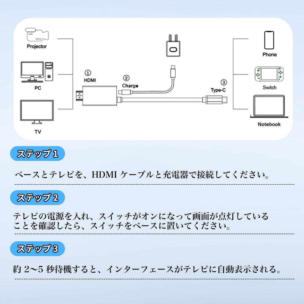 Для Для Switch 2 Подключение к ТВ Прямое подключение ТВ к HDMI Без компактного адаптера и [Новинка 2025] Док-станция, Выход, 4K@60Гц, Выход, Многофункциональная док-станция, Type-C