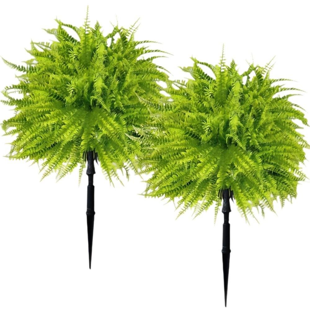 UV Resistant Artificial Persian Fern Grass Stake No Fade Fake Green Plant Wedding Scene
