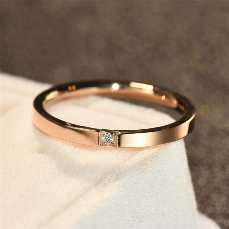 Медное кольцо со стеклянным камнем в цветах: серебро / розовое золото