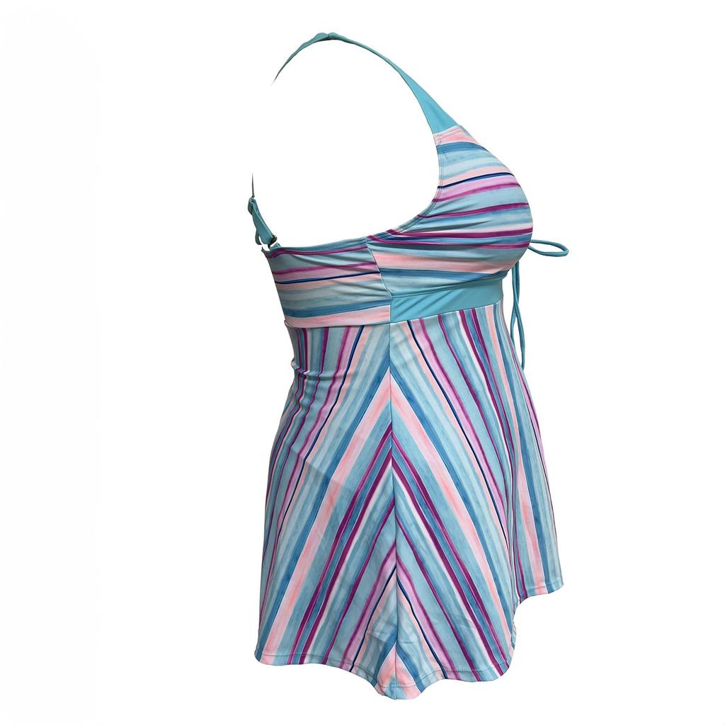 2024 женский сексуальный большой размер с цветочным принтом купальник женский летний комплект из двух предметов танкини модное монокини пляжная одежда банный костюм