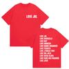 Love Jul France Rapper 2025 Album Print T Shirt Men Women Vintage Fashion Short Sleeve T-shirts Casual Oversized Cotton T-shirt