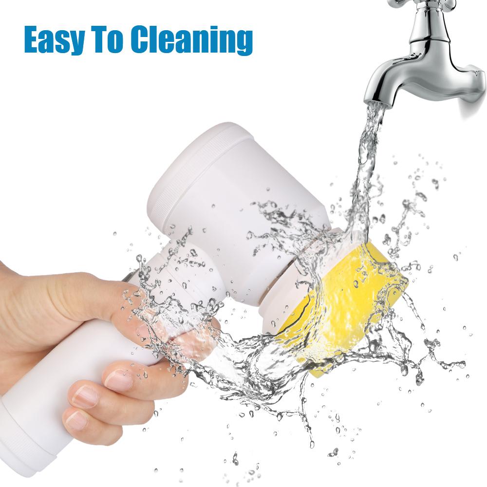 Щетка для мытья ванной комнаты, щетка для чистки ванны, 5-в-1, кухонный инструмент для чистки, многоцелевая электрическая щетка USB-типа, ручная