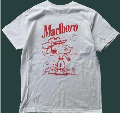 Marlboro Snoopy Футболка с графическим принтом 'Сделай перерыв' Унисекс