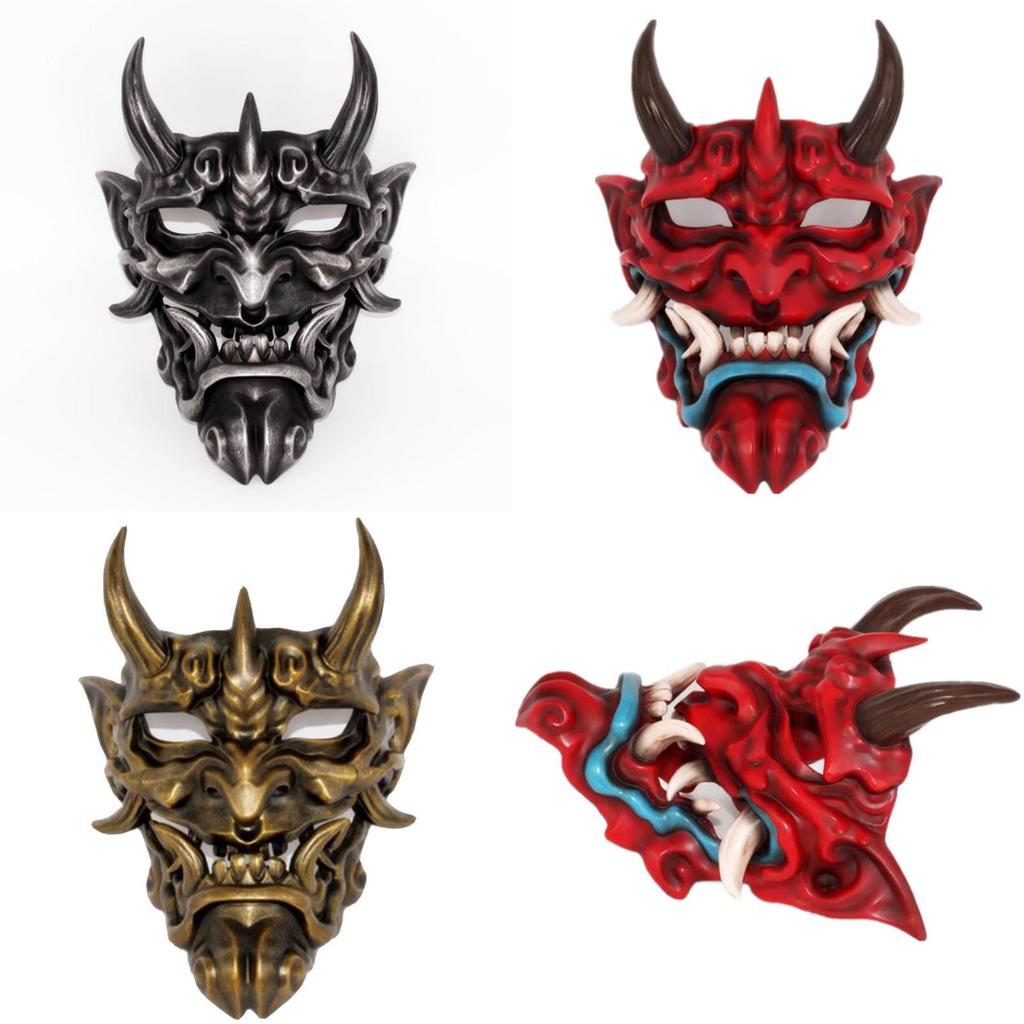 Маска ужаса на Хэллоуин с клыками для костюмированной ролевой игры