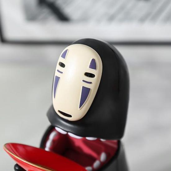 No Face Man Piggy Bank Cartoon Faceless Man Swallowing Coin Storage Container Electric Money Saving Box Decoration Anime Fans Gift