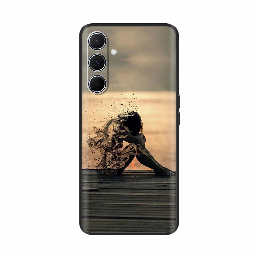 Чехол для Samsung Galaxy A56 Мягкий силикон Funda Чехол для Samsung Galaxy A55 5G Сладкий Рисованный Модный Мультяшный Милый Чехол для Телефона