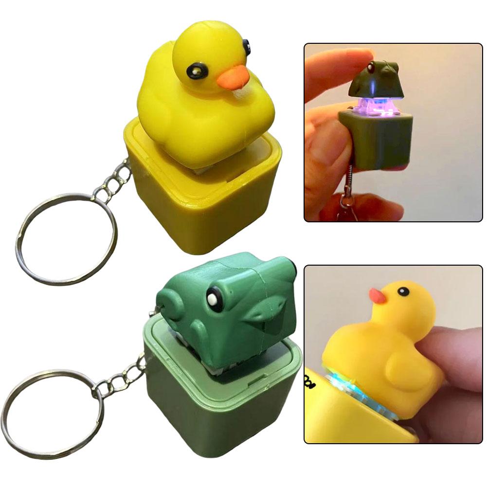 Anxiety Relief Tool Duck Quacking Toy Quacking Keychain Stress Reliever Toy