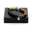 Bracelet - A Bijoux - Multicoloured Opal - Matte Black Onyx - Wood - Made In France