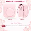 Kinokoo Mini 12 Fujifilm Instax Mini 12 Camera Snap Instax Case with Shoulder Strap Case, Case, Closure, (Pink)