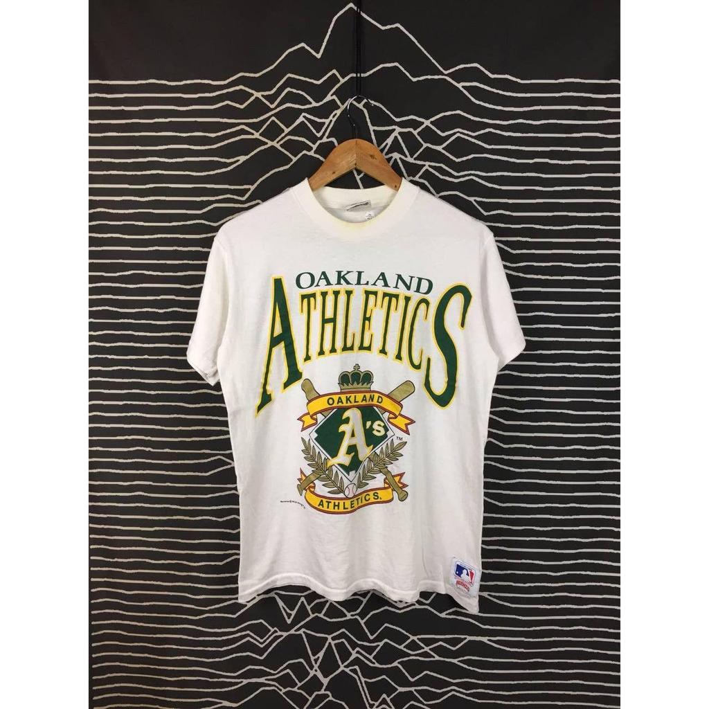 Vtg 90s Oakland Athletics MLB Made in USA Tee Size M