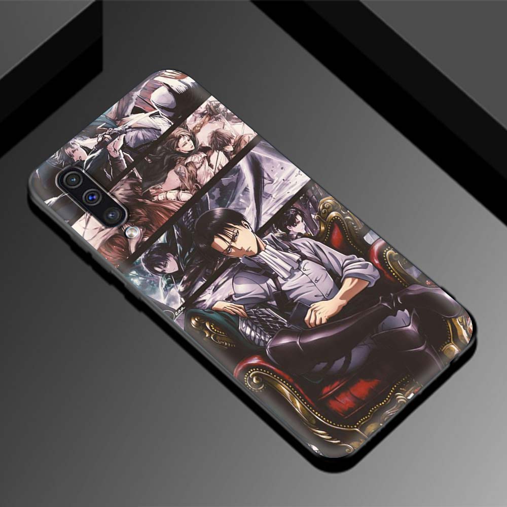 Case for Samsung Galaxy A32 A52 A72 5G A21S A51 A50 A70 A71 A50S A10 A20E A20 A30 A30S Luxury Phone Coque Attack On Titan Anime