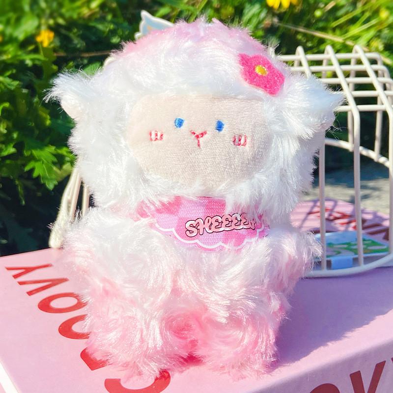 Adorable Jinnew Plush Sheep Keychain Cute Cartoon Plush Doll Accessory Gift