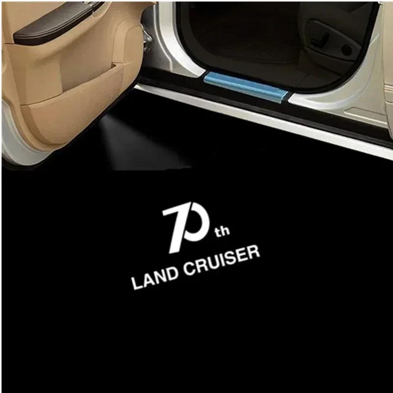 LGPE6 LED Car Door Welcome Courtesy Projector Ghost Shadow Lights for Toyota Land Cruiser 2007-2019 200 J200 LC200 120 J100 LC100