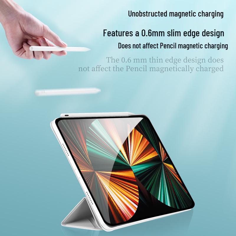 Магнитный защитный чехол для iPad 2024 Pro 11 дюймов Air 4/5 с вертикальной/горизонтальной подставкой и регулируемым слотом для стилуса