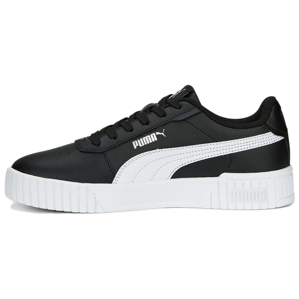 Puma Carina 2.0 Leather Low-Top Sneakers Women Sneakers Black White 385849-10