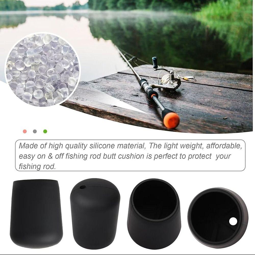 Прочная эластичность Заглушка для хвоста удилища Силиконовый задний блок Новая торцевая заглушка для удилища