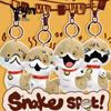 Puppy Snake Plush Keychain: Cute Multi-Expression Backpack Charm, Year of the Snake Mascot