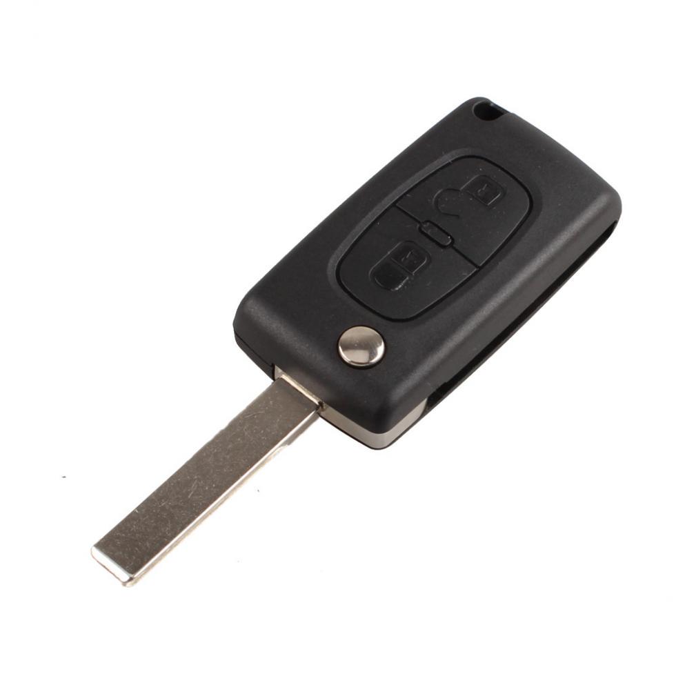 2-кнопочный автомобильный сменный флип-брелок с лезвием для 207 307 308 407