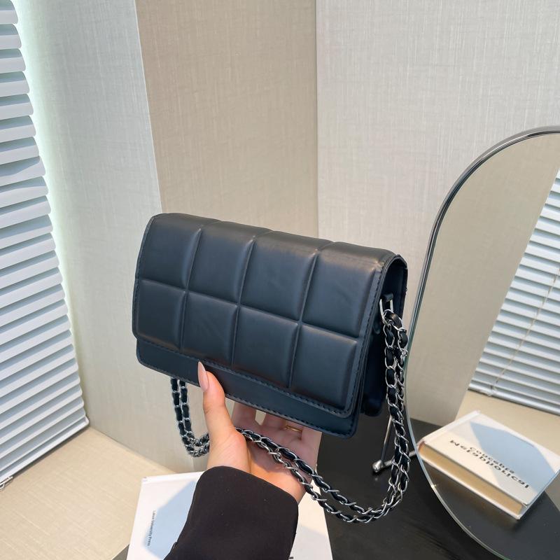 Дизайнерская клетчатая сумка-цепочка женская дорогая сумка женская сумка через плечо маленькая квадратная сумка