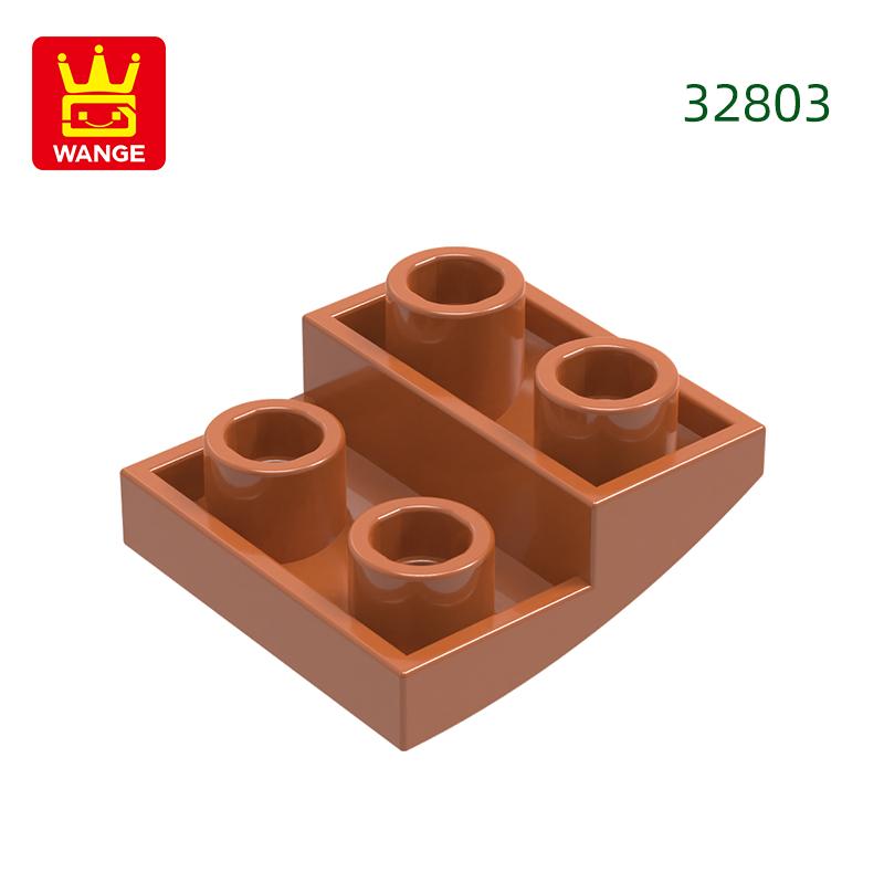 Нетоксичный 150 шт./лот 32803 Наклонный изогнутый 2x2x2/3 Строительный блок Moc Цветные аксессуары Совместимы с Brick DIY Детская игрушка