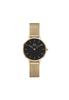 Год импорта Daniel Wellington DW Watch Petite Evergold YG Black 28mm Clock Watch Brand Stylish Mesh Black Present Girlfriend Simple [Official Shop/2