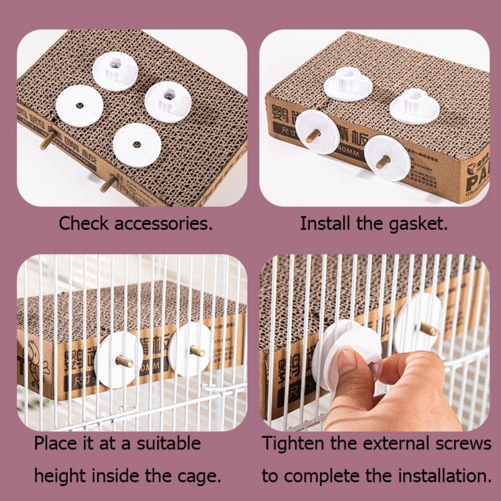 Thickened Parrot Cardboard Platform Double Sided Bird Training Platform For Grinding Exercise