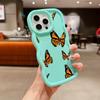 Мягкий чехол Macaron из ТПУ для телефона iPhone 11 12 13 14 15 Pro Max SE X Xs XR 6 6s 7 8 Plus Tecno Camon 19 Realme C35 Cover Ae59 Butterfly art design Cute
