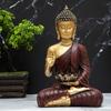 Новая статуя сидящего Будды, экспонат, идол, предметы домашнего декора для гостиной и подарки