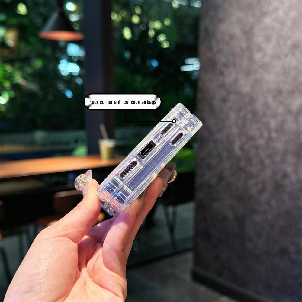 Магнитный чехол с цветным покрытием для Samsung Z Flip 5/6/7 - Чехол для складного экрана