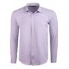 Рубашка из смесового льна сиреневого цвета Мужское