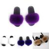 Cozy Women's Girls' Fur Slides With Premium Quality Fuzzy Furry Slippers Design