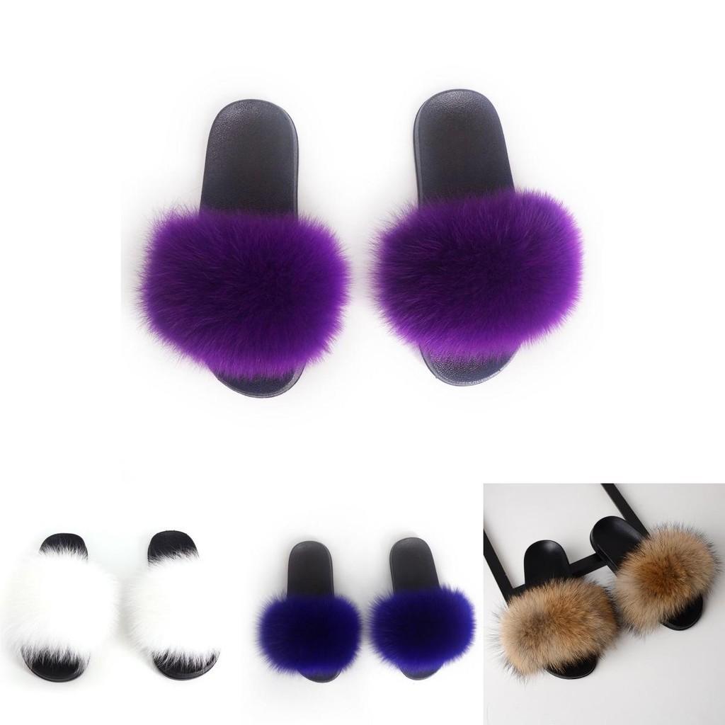 Cozy Women's Girls' Fur Slides With Premium Quality Fuzzy Furry Slippers Design