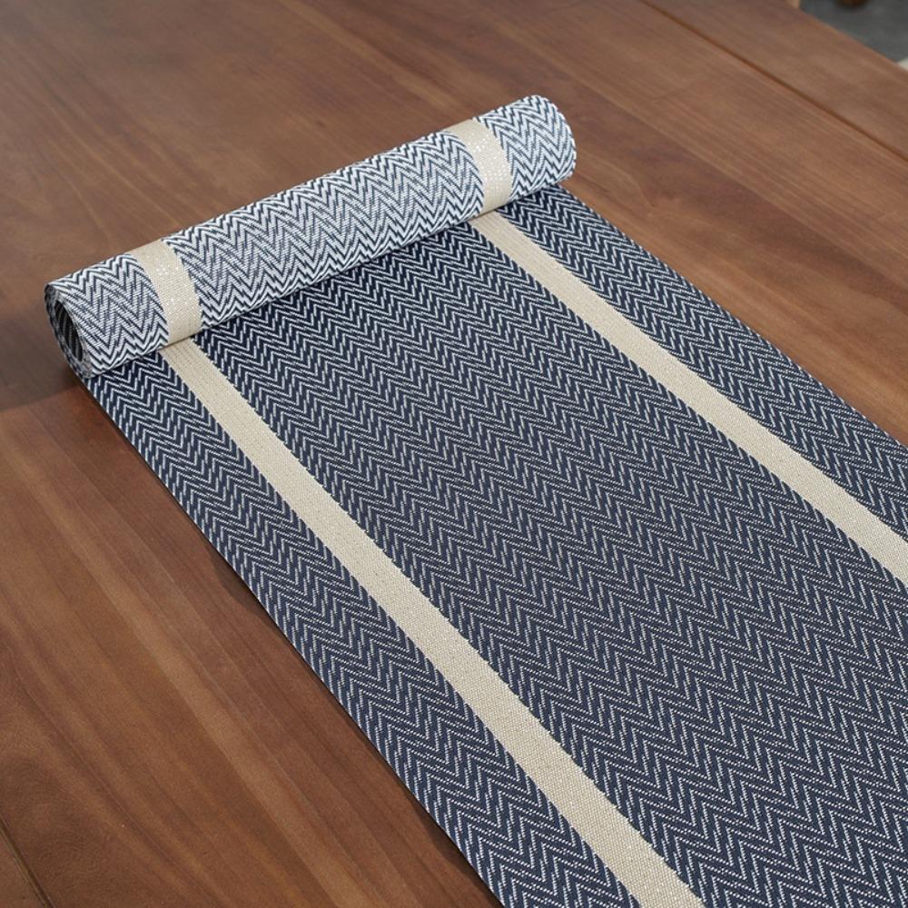 Practical Waterproof PVC Table Runner Stain-resistant Anti Slip Table Cover Oil-resistant Anti-scalding Desk Cover Living Room