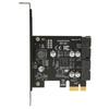 Карта расширения PCIE на USB 3.2 5 Гбит/с Высокоскоростная USB3.2 Фронтальная карта расширения GEN1 Двухпортовый 19-контактный разъем Карта-переходник